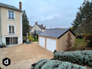 Double garage en béton 2 pentes couverture tuiles