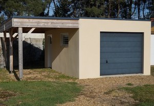 Garage aspect terrasse + carport